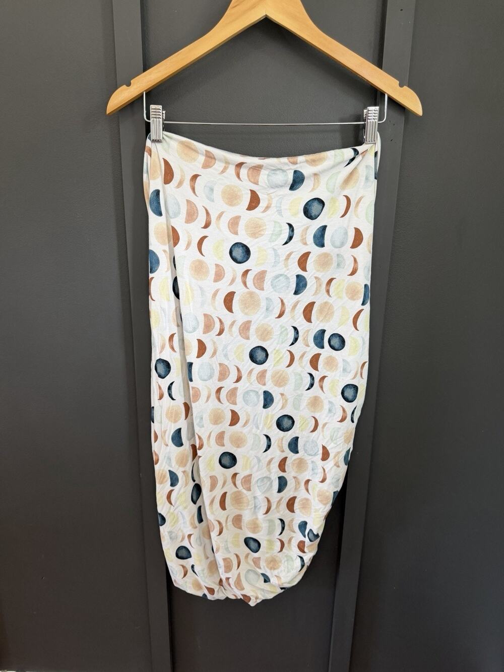 Little Sleepies Bamboo Crib Sheet - Luna Neutral Moon Print Baby Room
